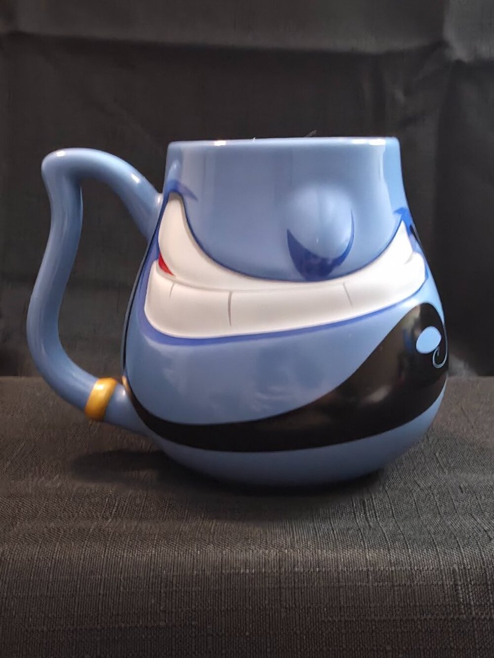 Disney Parks Blue Genie from Aladdin Face Ceramic Mug Cup